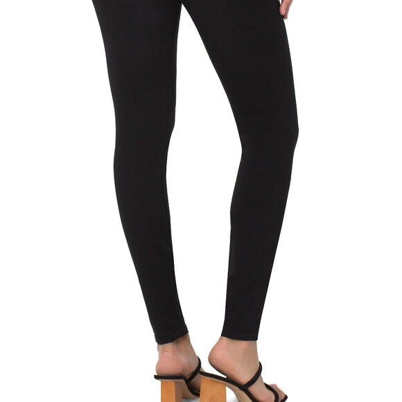 NWT Liverpool Abby Hi-Rise Ankle Silky Soft Long In Black Rinse - Picture 5 of 6